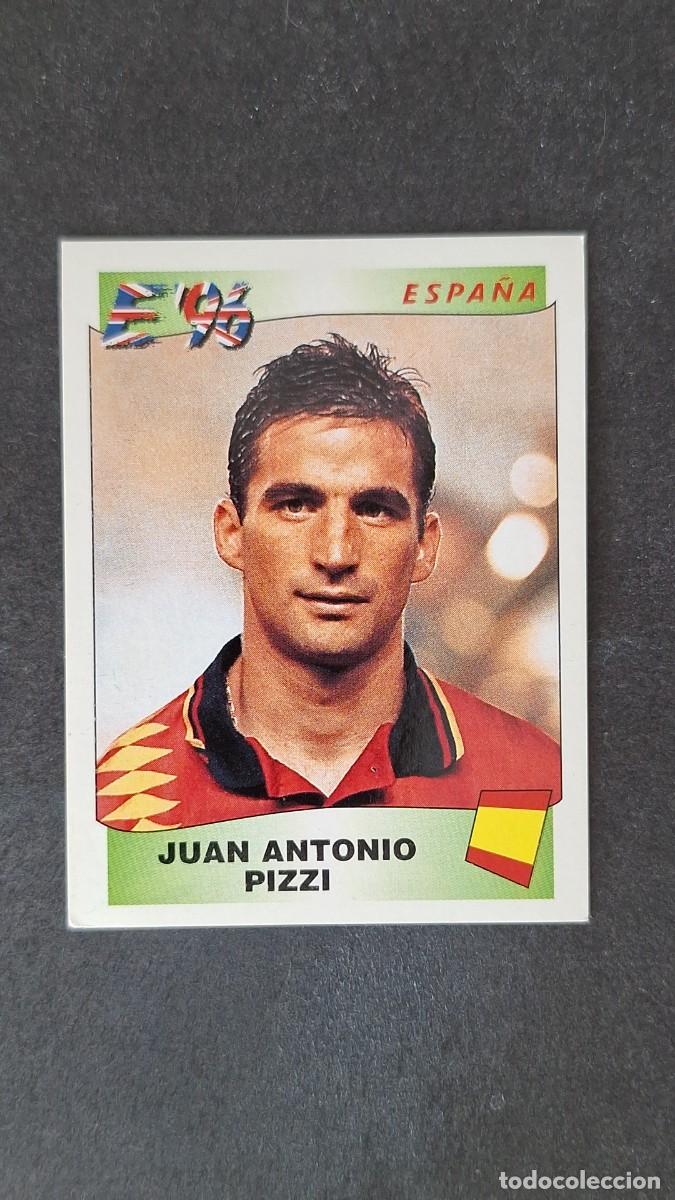 Cartes &agrave; collectionner de Football: L2 JUAN ANTONIO PIZZI SELECCION ESPA&Ntilde;A 131 EUROCOPA 1996 EURO 96 PANINI NUNCA PEGADO SIN PEGAR
