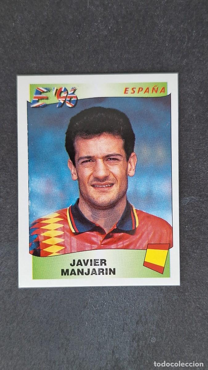 Cromos de F&uacute;tbol: L2 JAVIER MANJARIN SELECCION ESPA&Ntilde;A 133 EUROCOPA 1996 EURO 96 PANINI NUNCA PEGADO SIN PEGAR