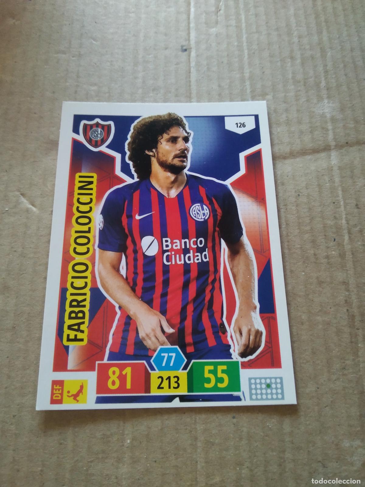 Cromos de F&uacute;tbol: 126 FABRICIO COLOCCINI SAN LORENZO CROMO FUTBOL ARGENTINO PANINI LIGA ARGENTINA 2020 ADRENALYN