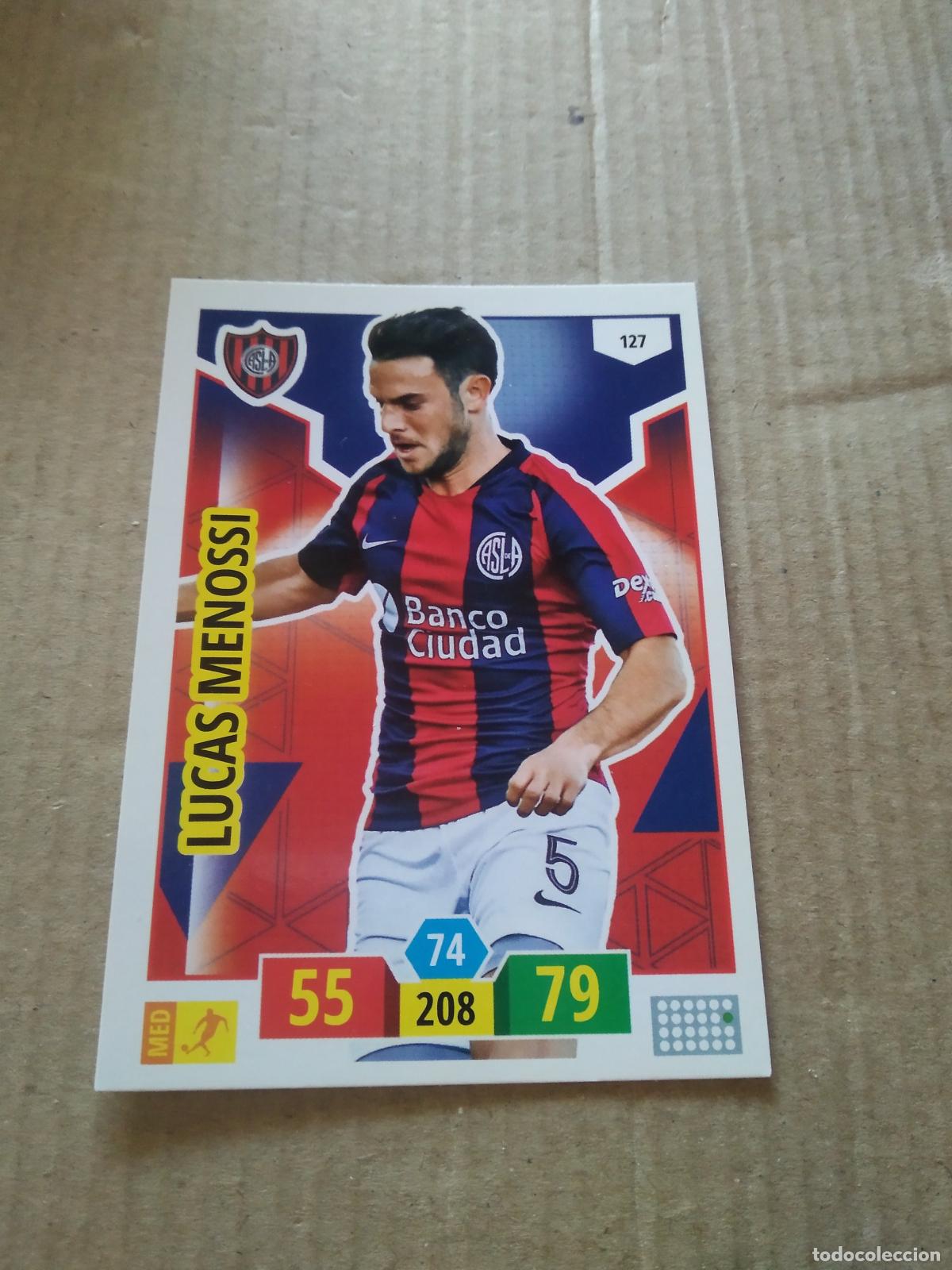 Cromos de F&uacute;tbol: 127 LUCAS MENOSSI SAN LORENZO CROMO FUTBOL ARGENTINO PANINI LIGA ARGENTINA 2020 ADRENALYN