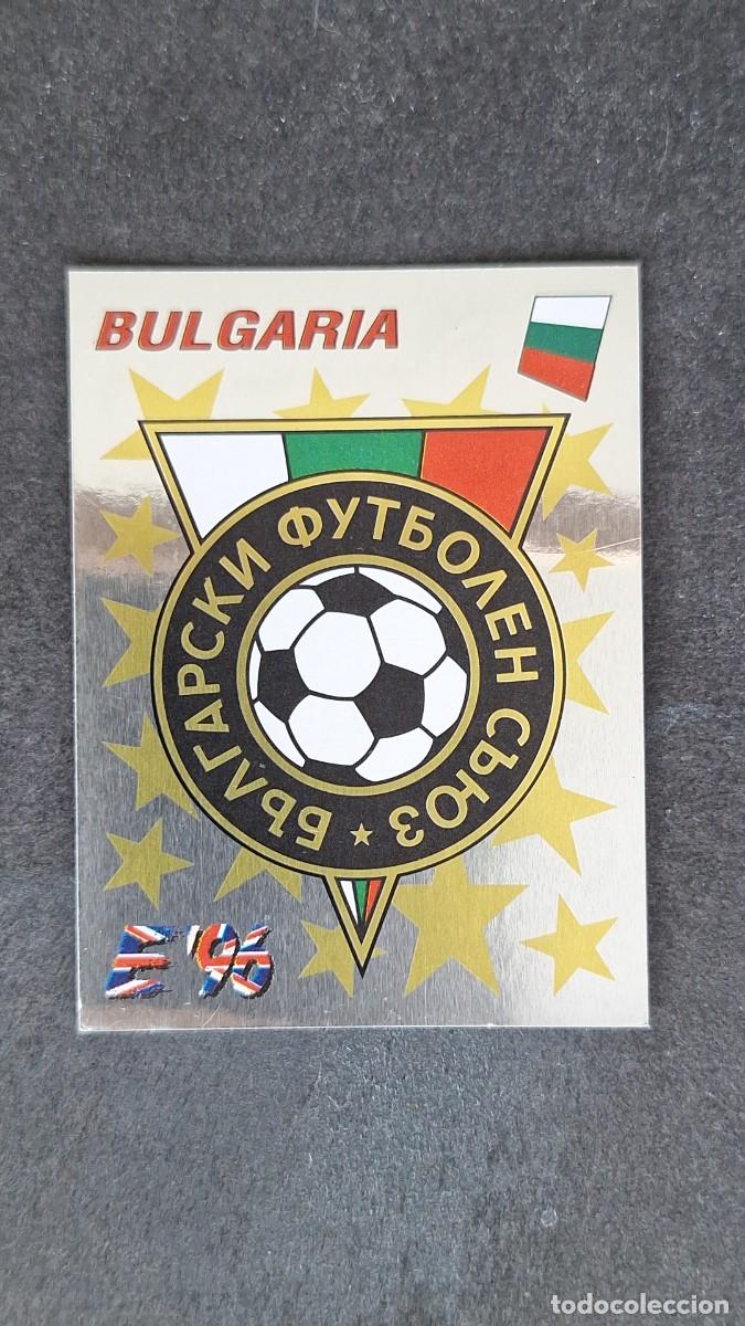 Cromos de F&uacute;tbol: L2 ESCUDO SELECCION BULGARIA 135 EUROCOPA 1996 EURO 96 PANINI NUNCA PEGADO SIN PEGAR