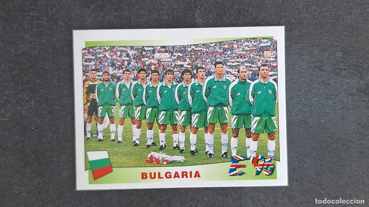 Cromos de F&uacute;tbol: L2 EQUIPO SELECCION BULGARIA 136 EUROCOPA 1996 EURO 96 PANINI NUNCA PEGADO SIN PEGAR