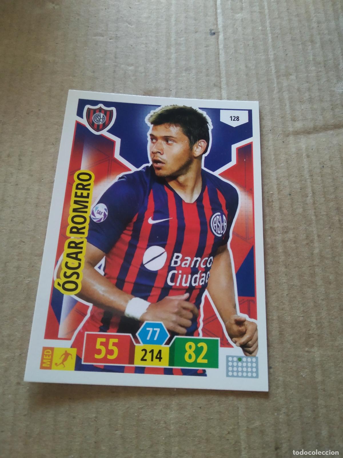Cromos de F&uacute;tbol: 128 OSCAR ROMERO SAN LORENZO CROMO FUTBOL ARGENTINO PANINI LIGA ARGENTINA 2020 ADRENALYN