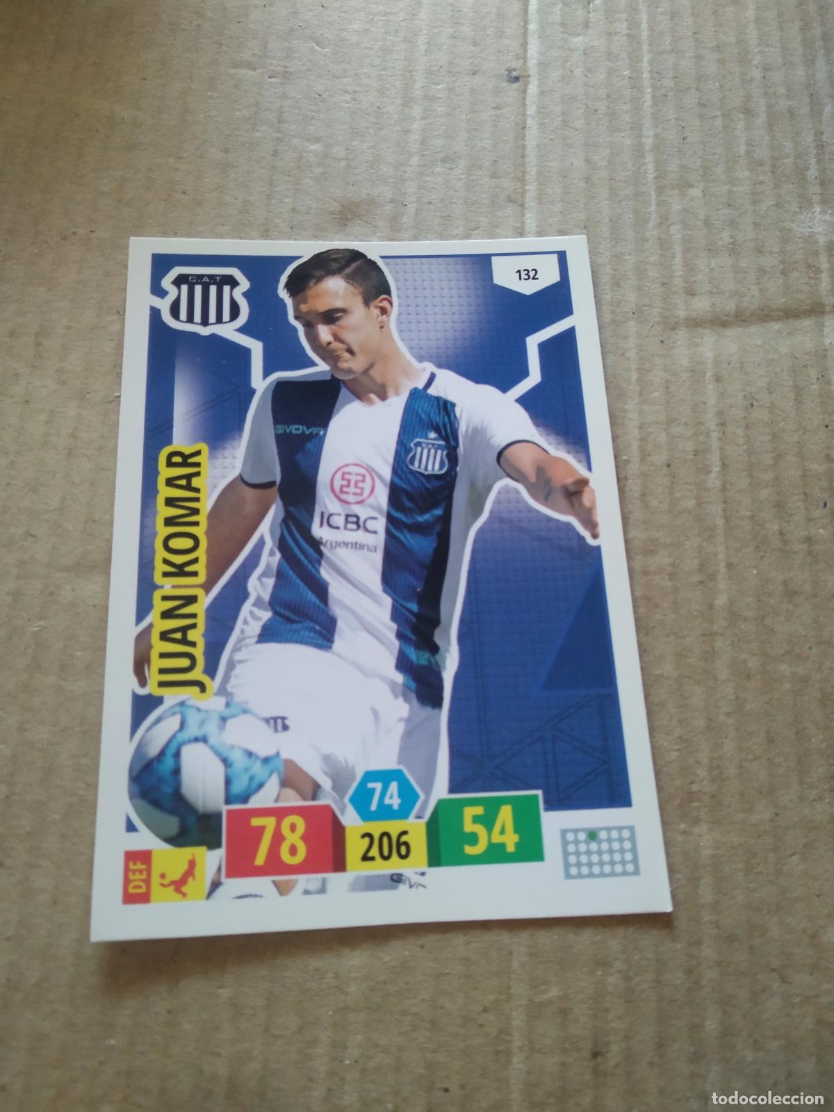 Cromos de F&uacute;tbol: 132 JUAN KOMAR TALLERES CROMO FUTBOL ARGENTINO PANINI LIGA ARGENTINA 2020 ADRENALYN