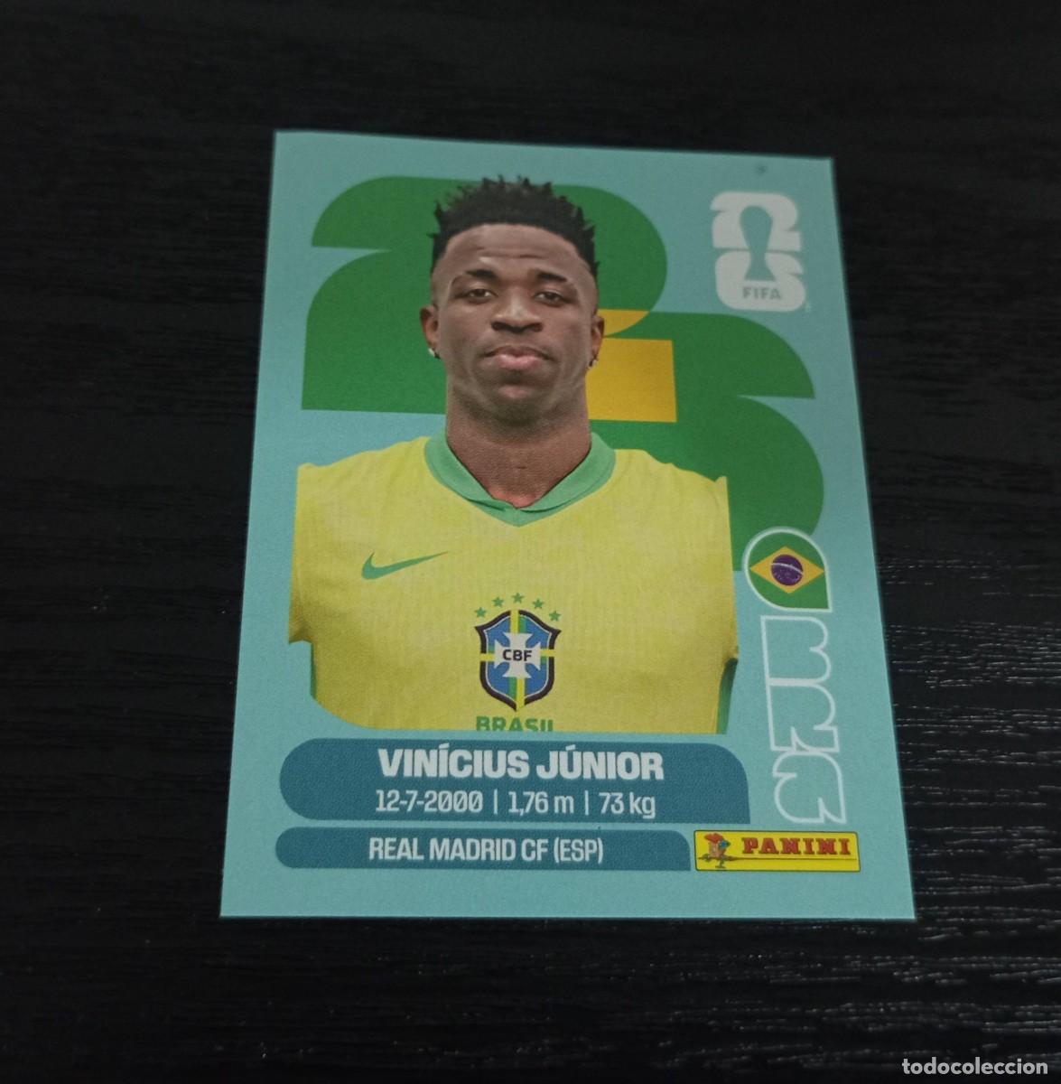 Cromos de F&uacute;tbol: -PANINI MUNDIAL 2026 : BRA 14 VINICIUS ( BRASIL ) REAL MADRID