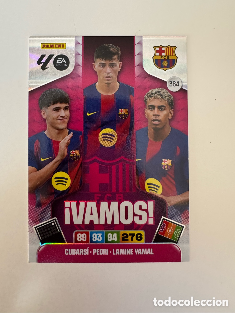 Fu&szlig;ball-Sticker: PANINI ADRENALYN XL 2025-2026 25-26 &ndash; Pau Cubars&iacute; &bull; Pedri &bull; Lamine Yamal FC Barcelona N&ordm; 364
