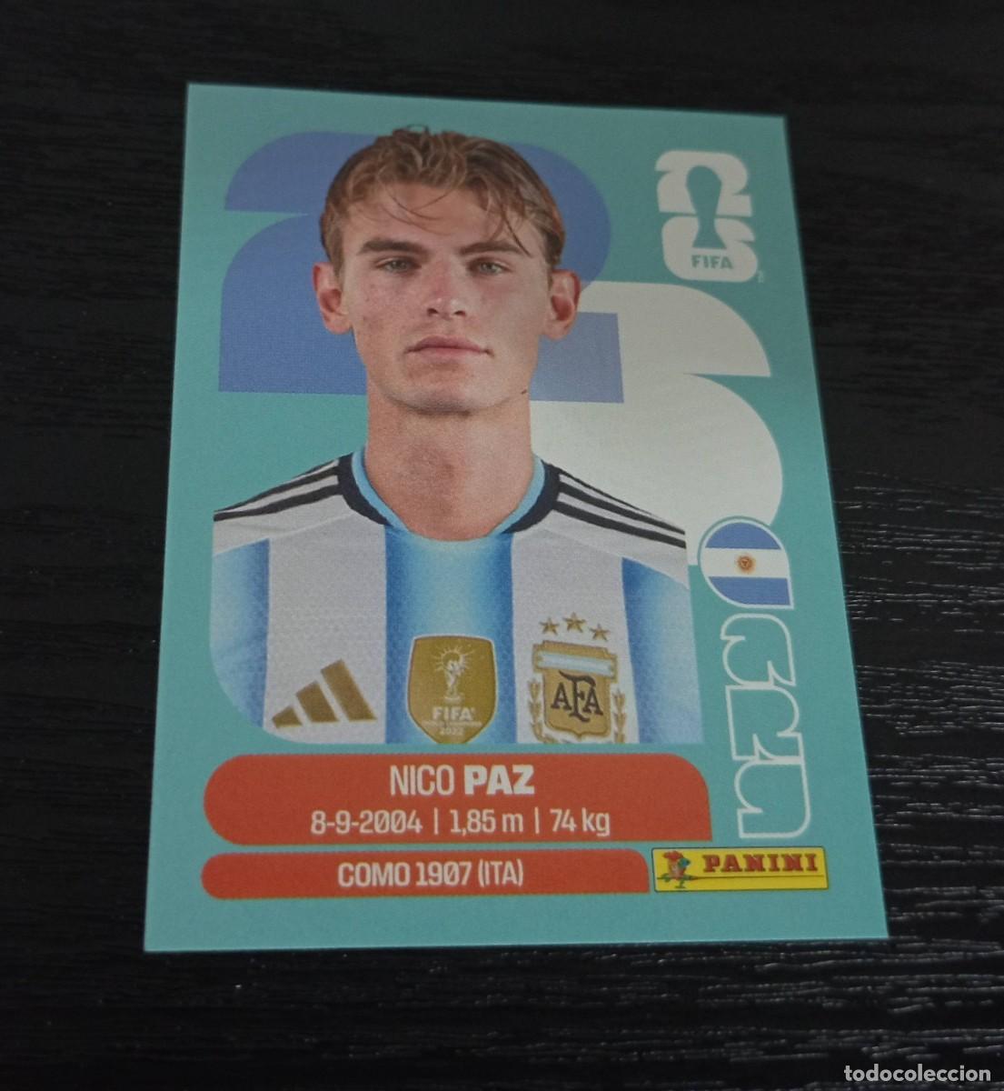 Fu&szlig;ball-Sticker: -PANINI MUNDIAL 2026 : ARG 14 NICO PAZ ( ARGENTINA ) COMO
