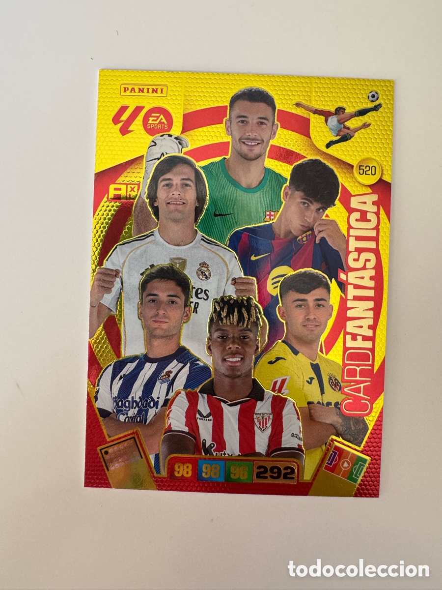 Cromos de F&uacute;tbol: PANINI ADRENALYN XL LIGA EA SPORTS 2025-2026 25-26 &ndash; CARD FANT&Aacute;STICA &ndash; N&ordm; 520