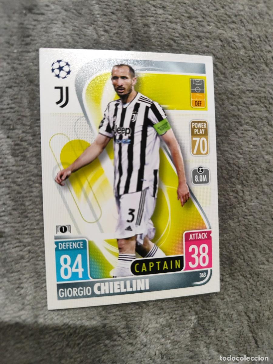 Cromos de F&uacute;tbol: 363 UCL MATCH ATTAX 21 22 GIORGIO CHIELLINI JUVENTUS TOPPS 2021 2022 CHAMPIONS LEAGUE