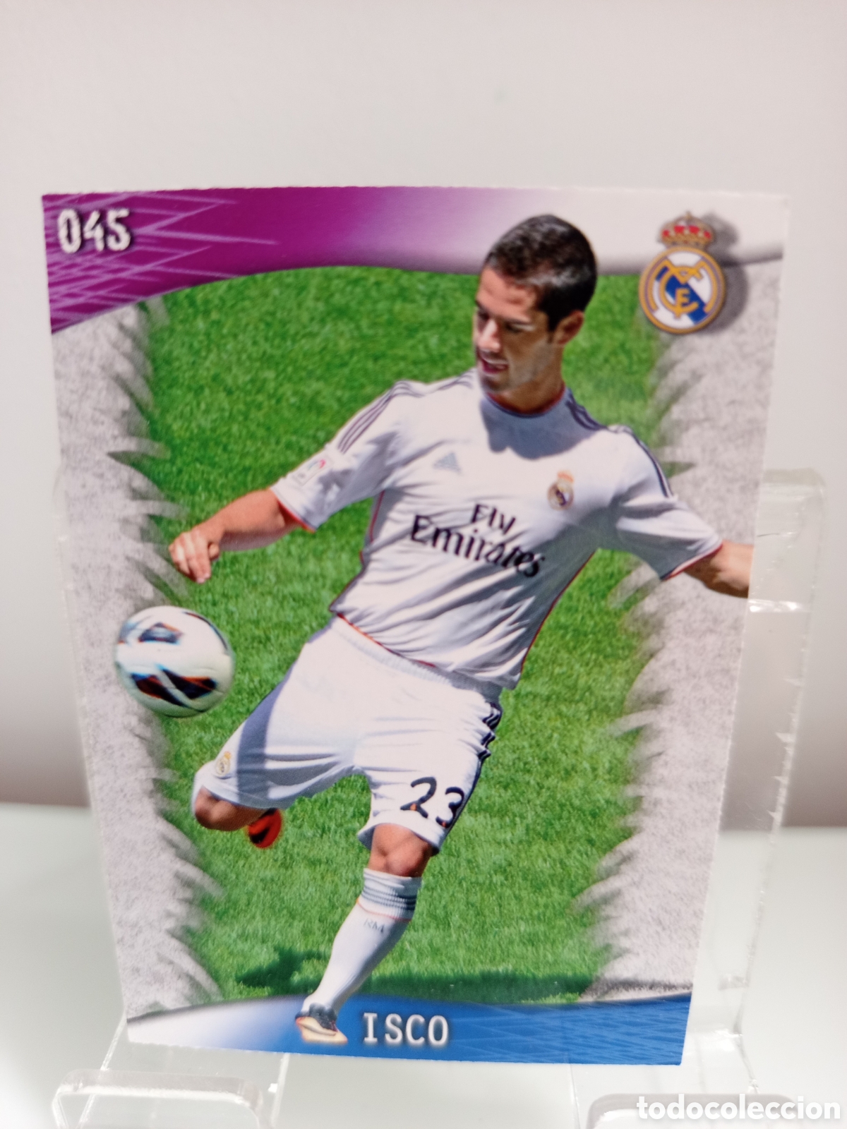 Cromos de F&uacute;tbol: ❇️ CROMO CARD ⚽ ISCO REAL MADRID 45 FICHAS LIGA QUIZ GAME 2014 13 14 2013 2014 MUNDICROMO ❇️