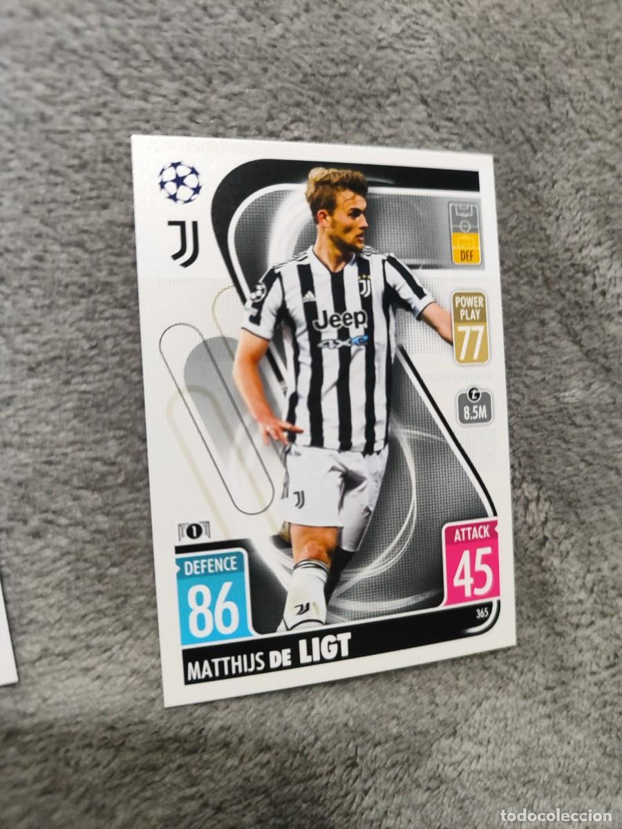 Cromos de F&uacute;tbol: 365 UCL MATCH ATTAX 21 22 MATTHIJS DE LIGT JUVENTUS TOPPS 2021 2022 CHAMPIONS LEAGUE