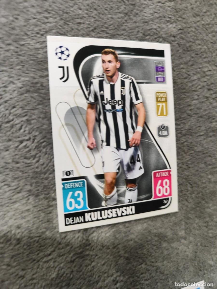 Cromos de F&uacute;tbol: 367 UCL MATCH ATTAX 21 22 DEJAN KULUSEVSKI JUVENTUS TOPPS 2021 2022 CHAMPIONS LEAGUE