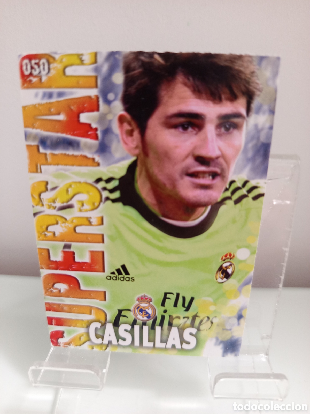 Cromos de F&uacute;tbol: ❇️ CROMO ⚽ CASILLAS REAL MADRID 50 SUPERSTAR FICHAS LIGA QUIZ GAME 2014 13 14 2013 MUNDICROMO ❇️