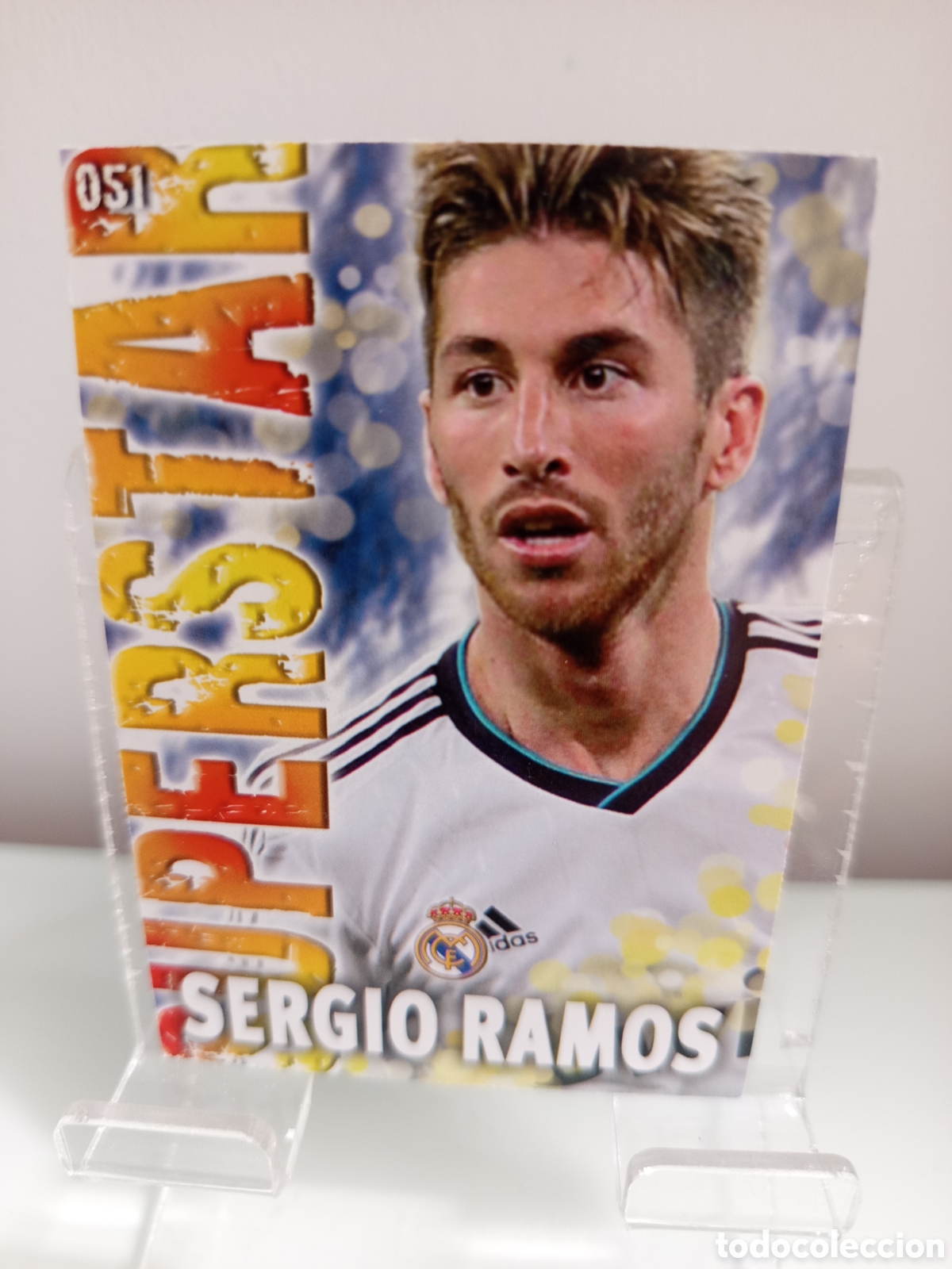 Cromos de F&uacute;tbol: ❇️ CROMO ⚽ SERGIO RAMOS REAL MADRID 51 SUPERSTAR FICHAS LIGA QUIZ GAME 2014 13 14 2013 MUNDICROMO ❇️