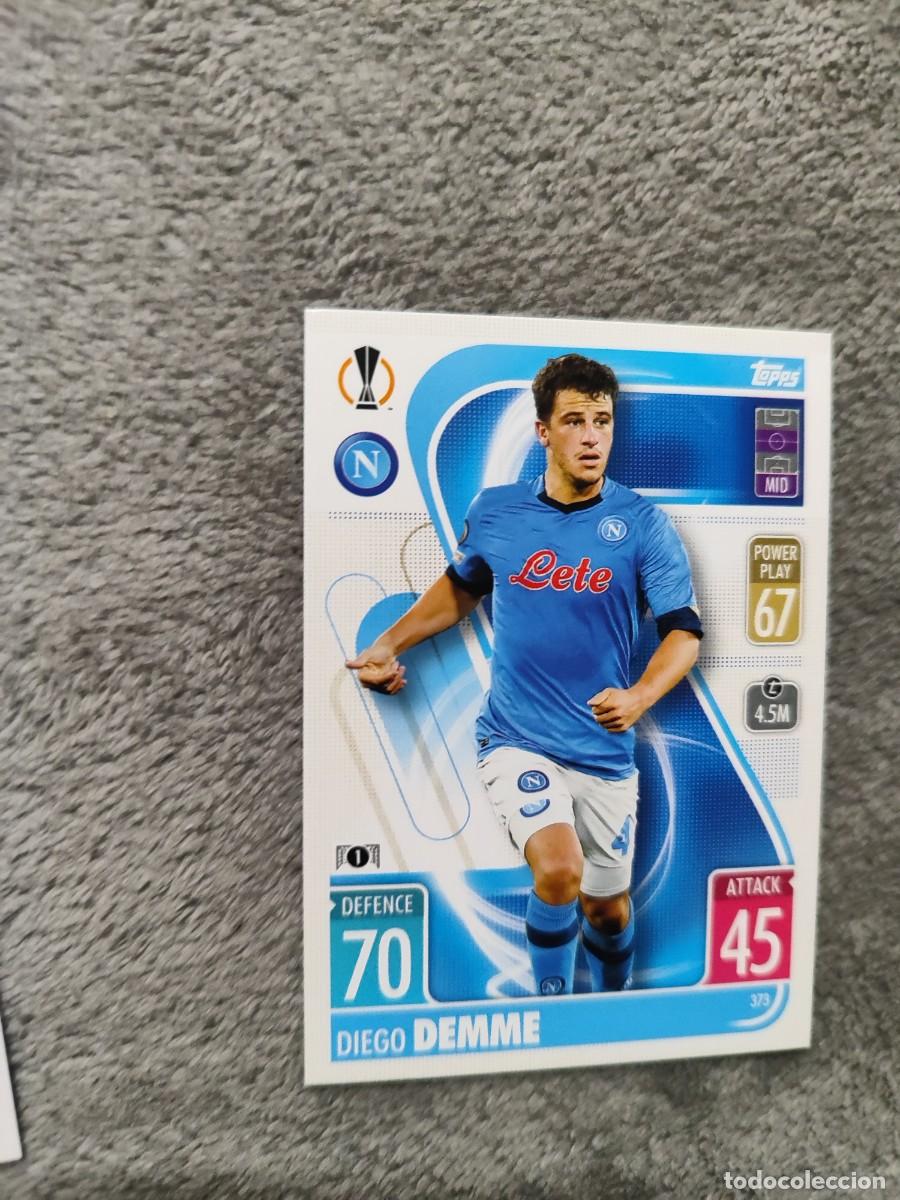Cromos de F&uacute;tbol: 373 UCL MATCH ATTAX 21 22 DIEGO DEMME SSC NAPOLI TOPPS 2021 2022 CHAMPIONS LEAGUE