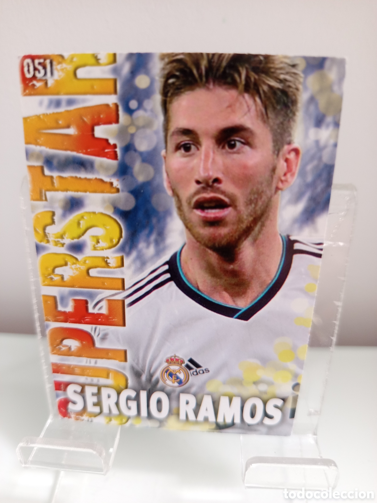 Cromos de F&uacute;tbol: ❇️ CROMO ⚽ SERGIO RAMOS REAL MADRID 51 SUPERSTAR FICHAS LIGA QUIZ GAME 2014 13 14 2013 MUNDICROMO ❇️