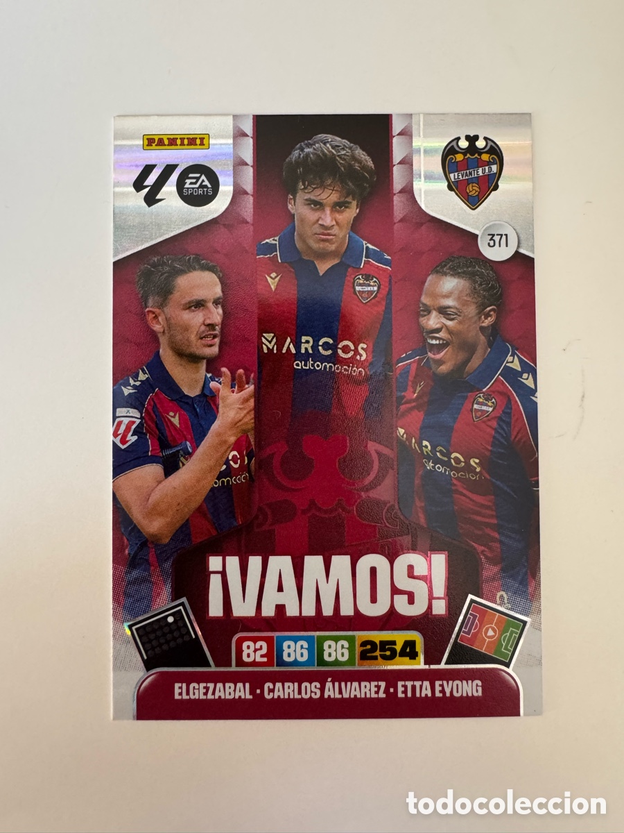 Cromos de F&uacute;tbol: PANINI ADRENALYN XL LIGA EA SPORTS 2025-2026 25-26 &ndash; VAMOS &ndash; Levante UD N&ordm; 371