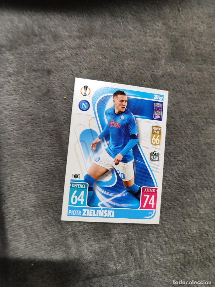 Cromos de F&uacute;tbol: 375 UCL MATCH ATTAX 21 22 PIOTR ZIELIŃSKI SSC NAPOLI TOPPS 2021 2022 CHAMPIONS LEAGUE