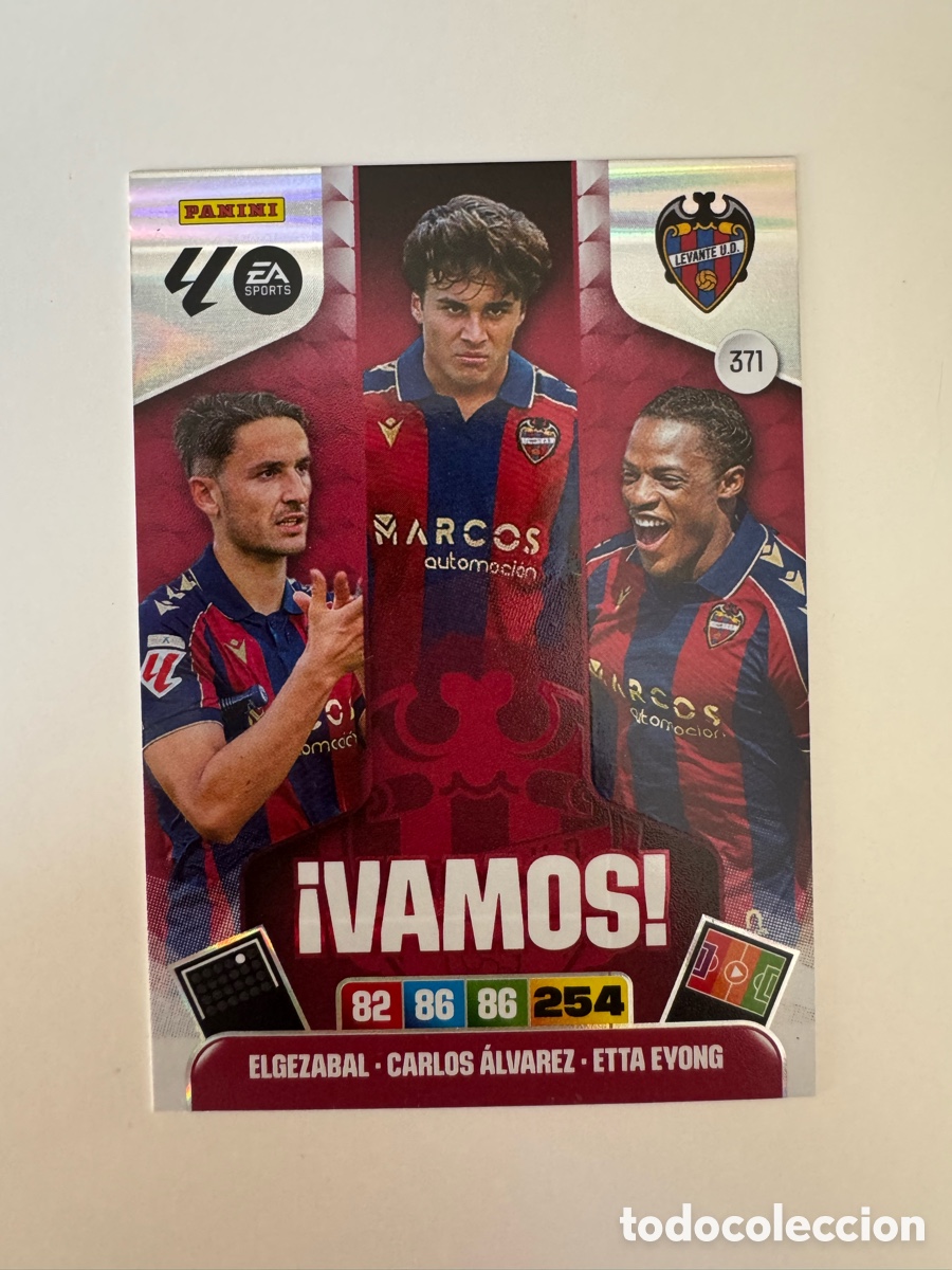 Cromos de F&uacute;tbol: PANINI ADRENALYN XL LIGA EA SPORTS 2025-2026 25-26 &ndash; VAMOS &ndash; Levante UD N&ordm; 371