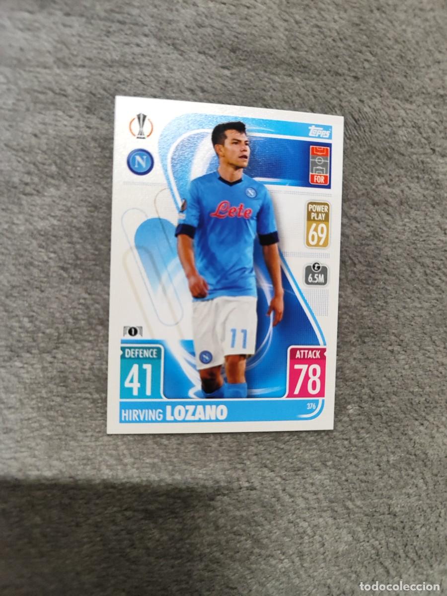 Cromos de F&uacute;tbol: 376 UCL MATCH ATTAX 21 22 HIRVING LOZANO SSC NAPOLI TOPPS 2021 2022 CHAMPIONS LEAGUE