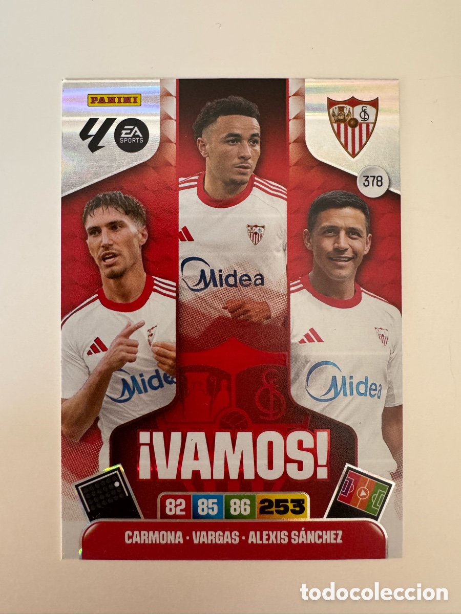 Cromos de F&uacute;tbol: PANINI ADRENALYN XL LIGA EA SPORTS 2025-2026 25-26 &ndash; Sevilla FC N&ordm; 378 VAMOS