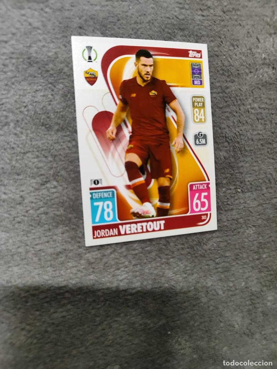 Cromos de Futebol: 383 UCL MATCH ATTAX 21 22 JORDAN VERETOUT AS ROMA TOPPS 2021 2022 CHAMPIONS LEAGUE