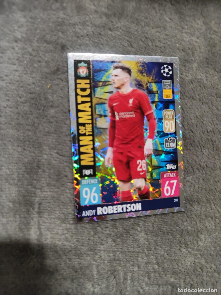 Cromos de Futebol: 391 UCL MATCH ATTAX 21 22 ANDREW ROBERTSON LIVERPOOL FC TOPPS 2021 2022 CHAMPIONS LEAGUE