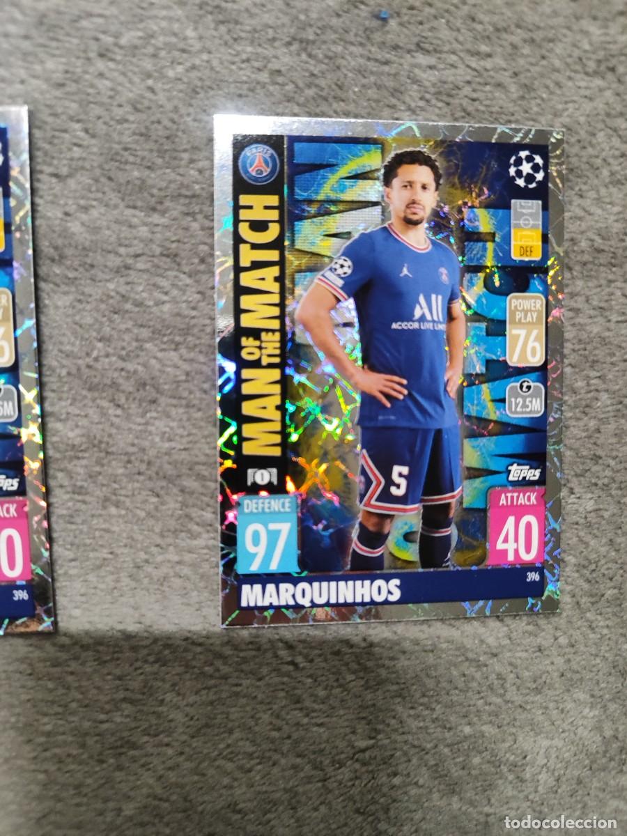 Cromos de Futebol: 396 UCL MATCH ATTAX 21 22 MARQUINHOS PARIS SAINT-GERMAIN TOPPS 2021 2022 CHAMPIONS LEAGUE