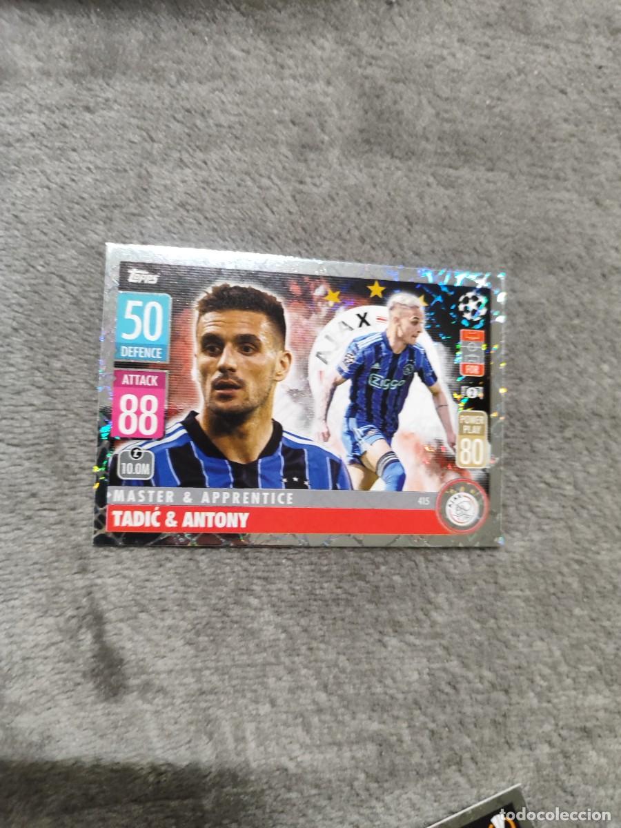 Cromos de F&uacute;tbol: 415 UCL MATCH ATTAX 21 22 DU&Scaron;AN TADIĆ & ANTONY AFC AJAX TOPPS 2021 2022 CHAMPIONS LEAGUE