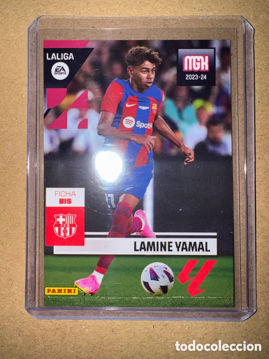 Cromos de F&uacute;tbol: # 108 Lamine Yamal BIS FC Barcelona FCB Megacracks 23 24 2023 2024 3a Tercera 3&ordf; Edici&oacute;n 3 MGK Bar&ccedil;a