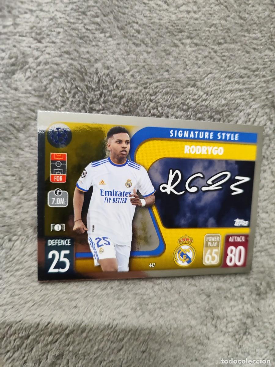 Cromos de F&uacute;tbol: 447 UCL MATCH ATTAX 21 22 RODRYGO REAL MADRID CF TOPPS 2021 2022 CHAMPIONS LEAGUE