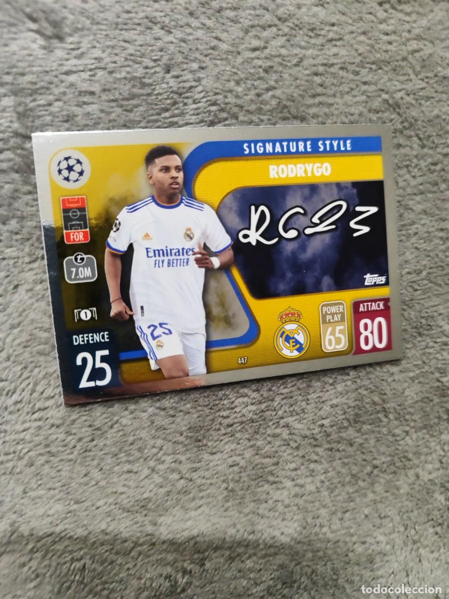 Cromos de F&uacute;tbol: 447 UCL MATCH ATTAX 21 22 RODRYGO REAL MADRID CF TOPPS 2021 2022 CHAMPIONS LEAGUE