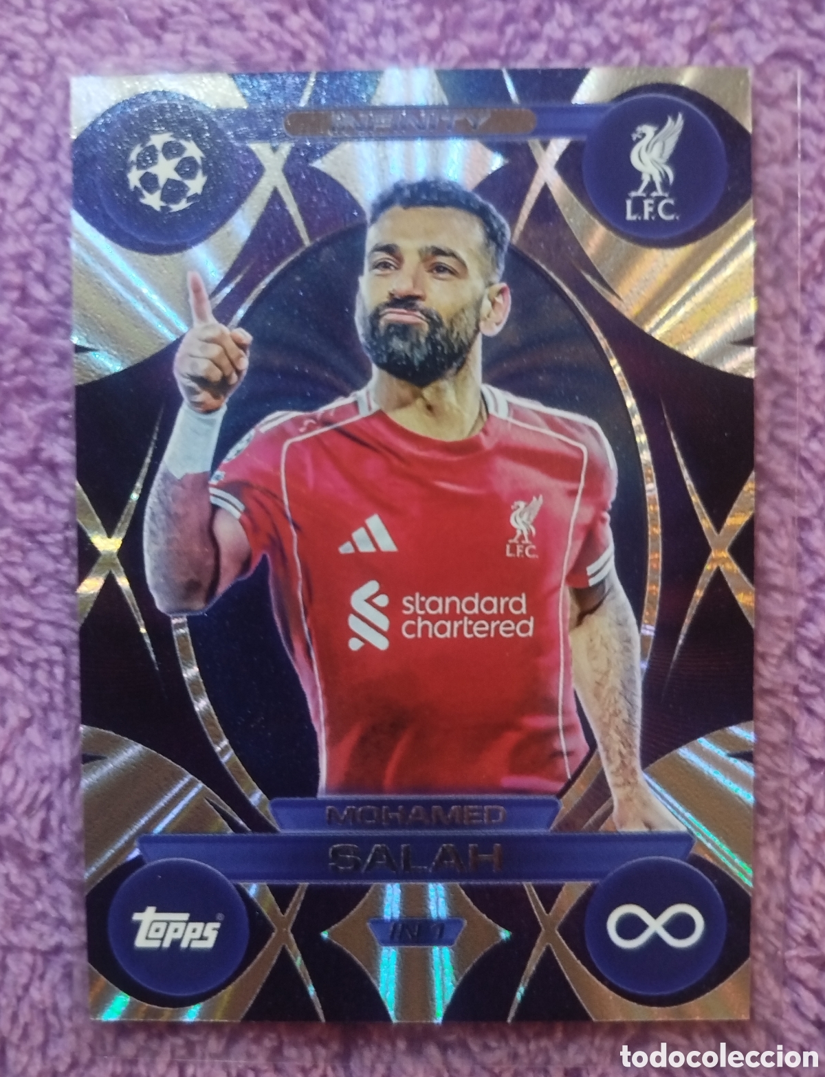 Fu&szlig;ball-Sticker: Cromo de futbol. Salah
