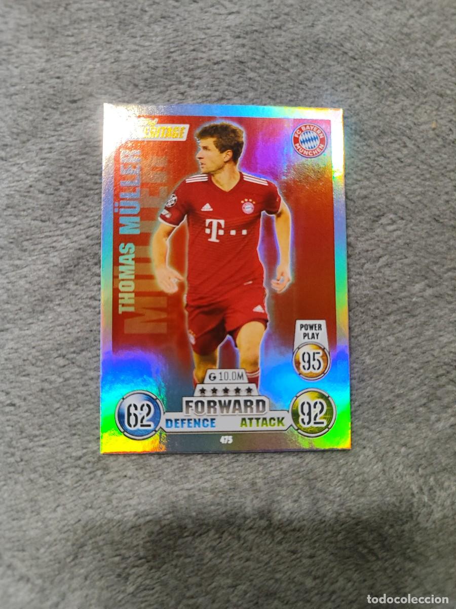 Cromos de F&uacute;tbol: 475 UCL MATCH ATTAX 21 22 THOMAS M&Uuml;LLER FC BAYERN M&Uuml;NCHEN HERITAGE TOPPS 2021 2022 CHAMPIONS LEAGUE
