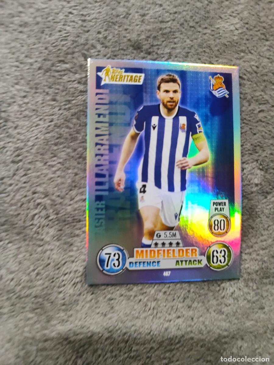 Cromos de F&uacute;tbol: 487 UCL MATCH ATTAX 21 22 ASIER ILLARRAMENDI REAL SOCIEDAD DE F&Uacute;TBOL HERITAGE TOPPS 2021 2022 CHAMPI