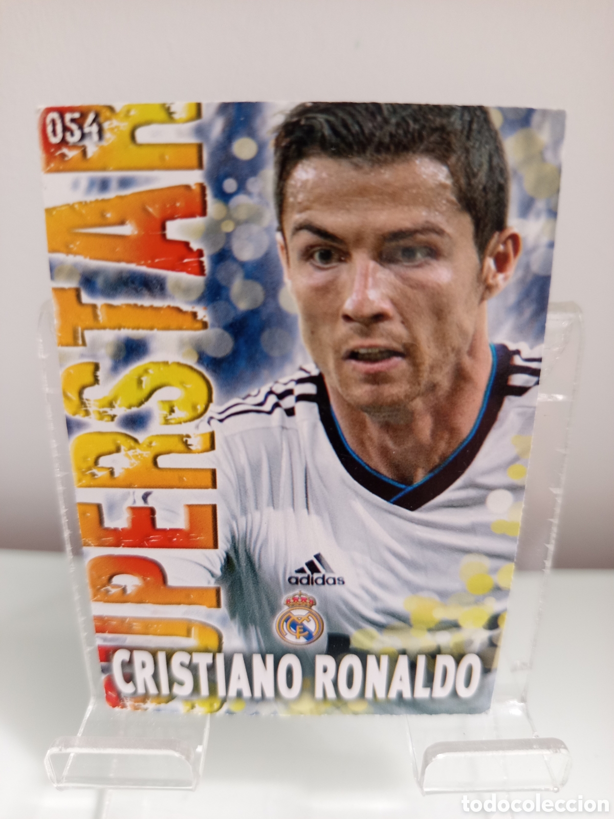 Fu&szlig;ball-Sticker: ❇️ CROMO ⚽ CRISTIANO RONALDO MADRID 54 SUPERSTAR FICHAS LIGA QUIZ GAME 2014 13 14 2013 MUNDICROMO ❇️