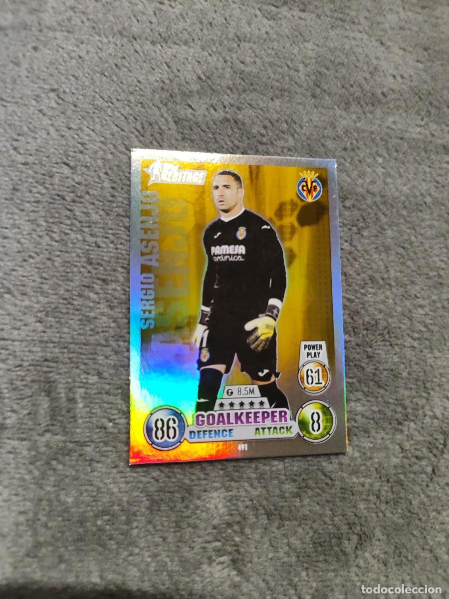 Cromos de F&uacute;tbol: 491 UCL MATCH ATTAX 21 22 SERGIO ASENJO VILLARREAL CF HERITAGE TOPPS 2021 2022 CHAMPIONS LEAGUE