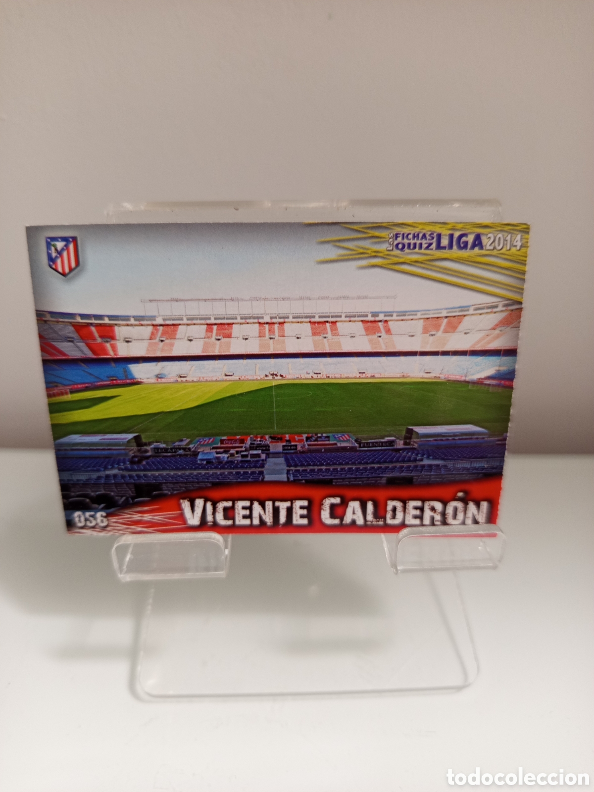 Fu&szlig;ball-Sticker: ❇️ CROMO ⚽ VICENTE CALDER&Oacute;N ATL&Eacute;TICO MADRID 56 FICHAS LIGA QUIZ GAME 2014 13 14 2013 MUNDICROMO ❇️