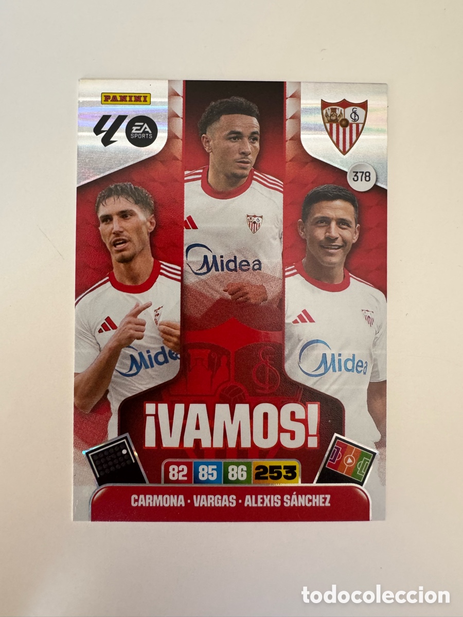 Cromos de F&uacute;tbol: PANINI ADRENALYN XL LIGA EA SPORTS 2025-2026 25-26 &ndash; VAMOS &ndash; Sevilla FC N&ordm; 378