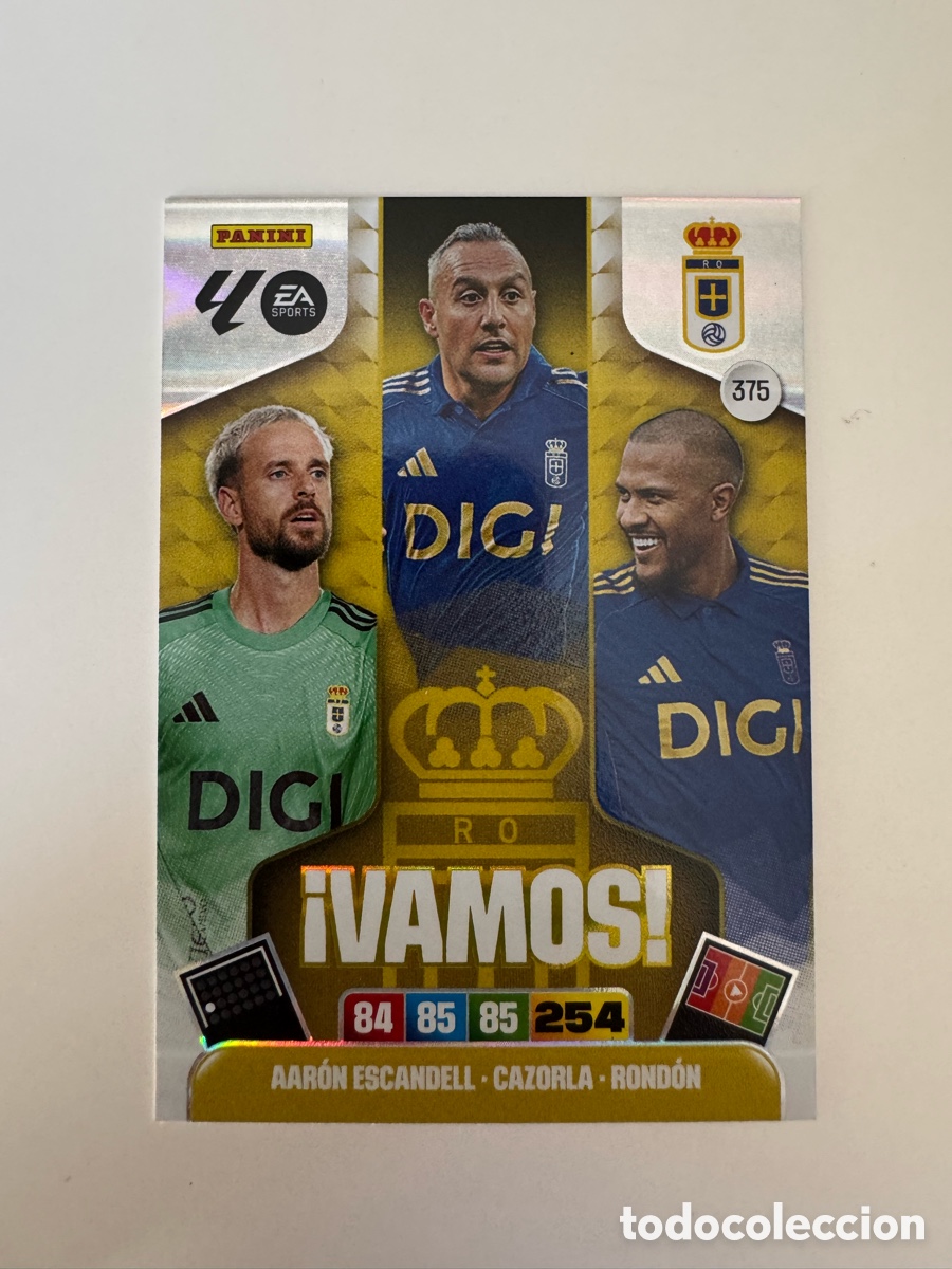 Cromos de F&uacute;tbol: PANINI ADRENALYN XL LIGA EA SPORTS 2025-2026 25-26 &ndash; VAMOS &ndash; Real Oviedo N&ordm; 375