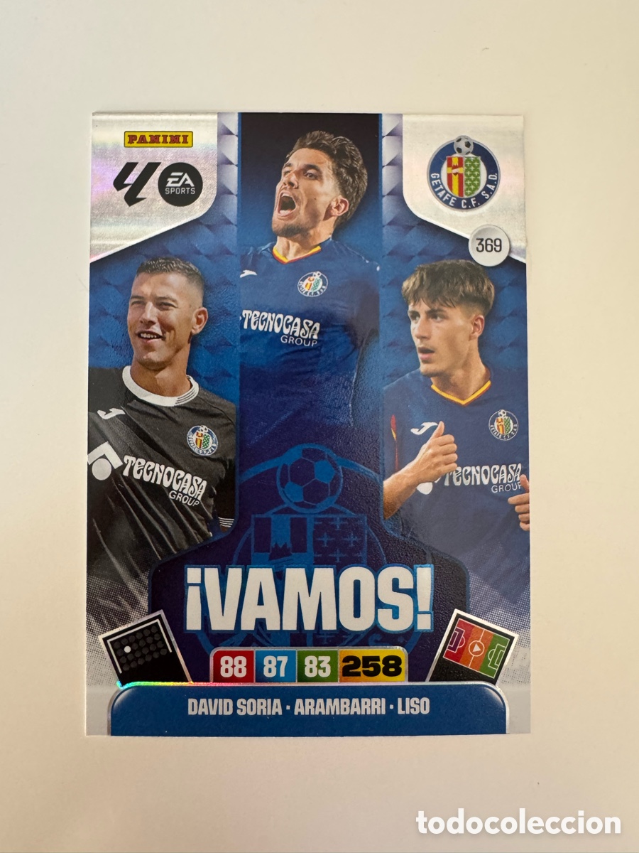Cromos de F&uacute;tbol: PANINI ADRENALYN XL LIGA EA SPORTS 2025-2026 25-26 &ndash; VAMOS &ndash; Getafe CF N&ordm; 369