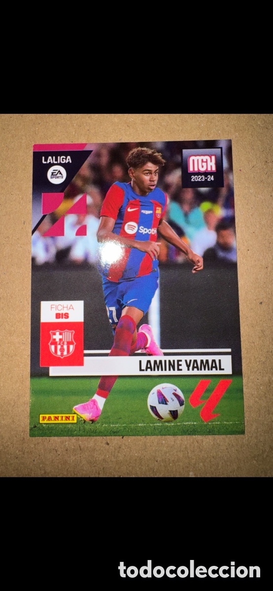 Fu&szlig;ball-Sticker: # 108 Lamine Yamal BIS FC Barcelona FCB Megacracks 23 24 2023 2024 3a Tercera 3&ordf; Edici&oacute;n 3 MGK Bar&ccedil;a