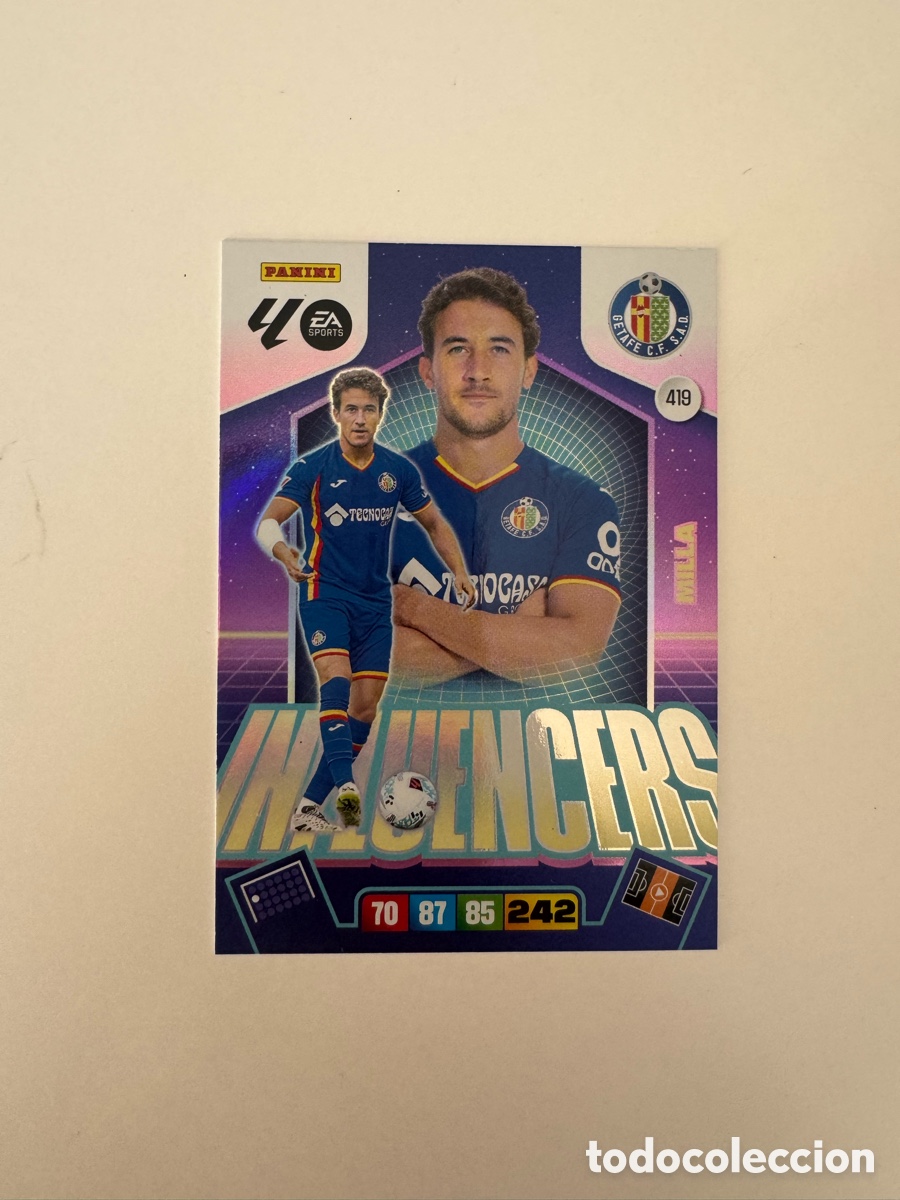 Cromos de F&uacute;tbol: PANINI ADRENALYN XL LIGA EA SPORTS 2025-2026 25-26 &ndash; INFLUENCERS &ndash; Milla Getafe CF N&ordm; 419