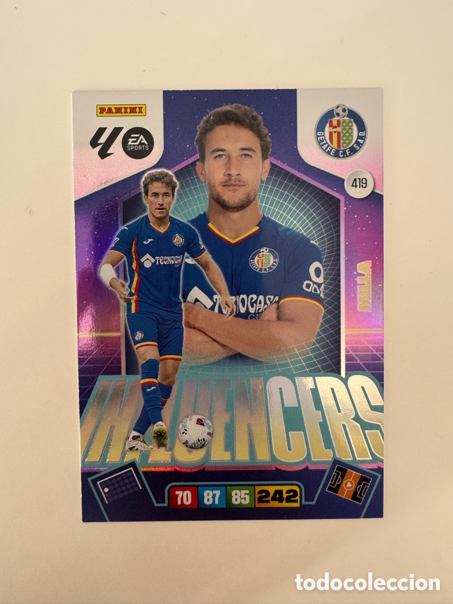 Cromos de F&uacute;tbol: PANINI ADRENALYN XL LIGA EA SPORTS 2025-2026 25-26 &ndash; INFLUENCERS &ndash; Milla Getafe CF N&ordm; 419
