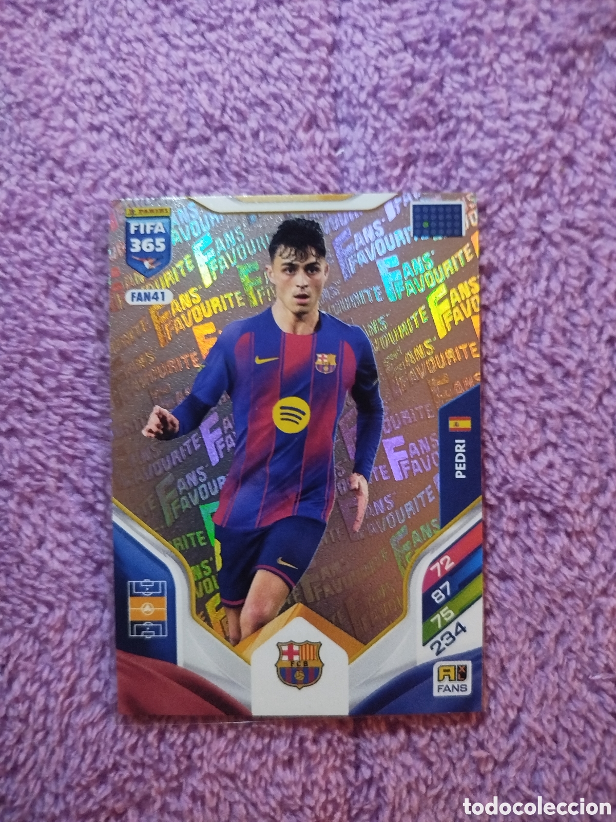 Cromos de F&uacute;tbol: Cromo de futbol. Pedri