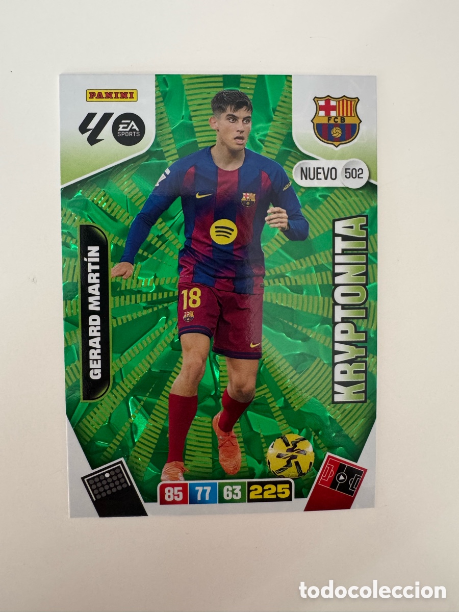 Cromos de F&uacute;tbol: PANINI ADRENALYN XL LIGA EA SPORTS 2025-2026 25-26 &ndash; KRYPTONITA &ndash; Gerard Mart&iacute;n FC Barcelona N&ordm; 502
