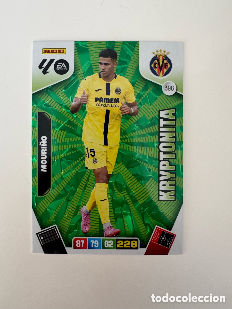 Cromos de F&uacute;tbol: PANINI ADRENALYN XL LIGA EA SPORTS 2025-2026 25-26 &ndash; KRYPTONITA &ndash; C&eacute;sar Mouri&ntilde;o Villarreal CF N&ordm; 396
