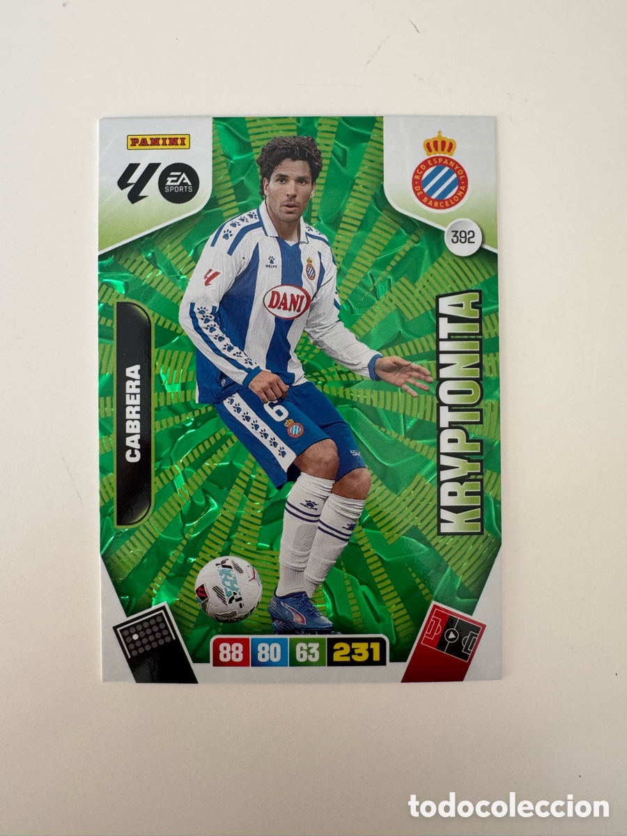 Cromos de F&uacute;tbol: PANINI ADRENALYN XL LIGA EA SPORTS 2025-2026 25-26 &ndash; KRYPTONITA &ndash; Cabrera RCD Espanyol N&ordm; 392