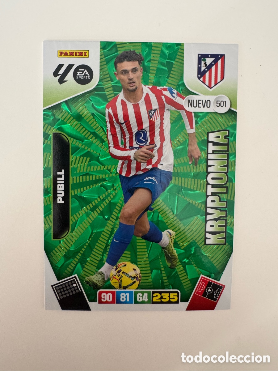 Cromos de F&uacute;tbol: PANINI ADRENALYN XL LIGA 2025-2026 25-26 &ndash; KRYPTONITA &ndash; Marc Pubill Atletico de Madrid N&ordm; 501