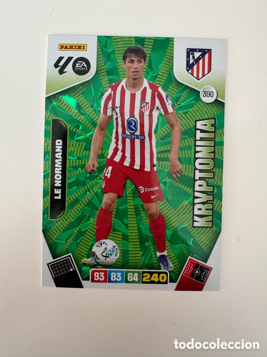 Cromos de F&uacute;tbol: PANINI ADRENALYN XL LIGA 2025-2026 25-26 &ndash; KRYPTONITA &ndash; Le Normand Atl&eacute;tico de Madrid N&ordm; 390